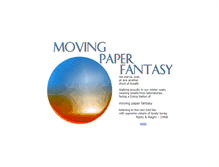 Tablet Screenshot of movingpaperfantasy.com